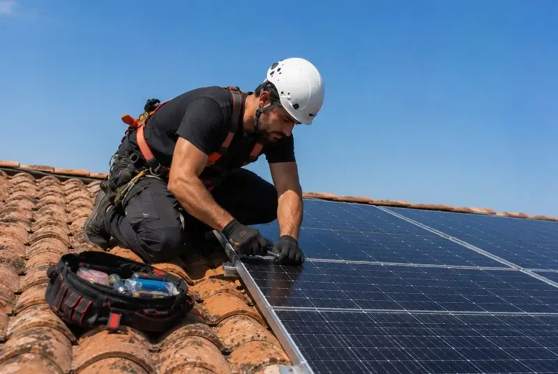 Maintenance et monitoring de panneaux solaires à Ouveillan